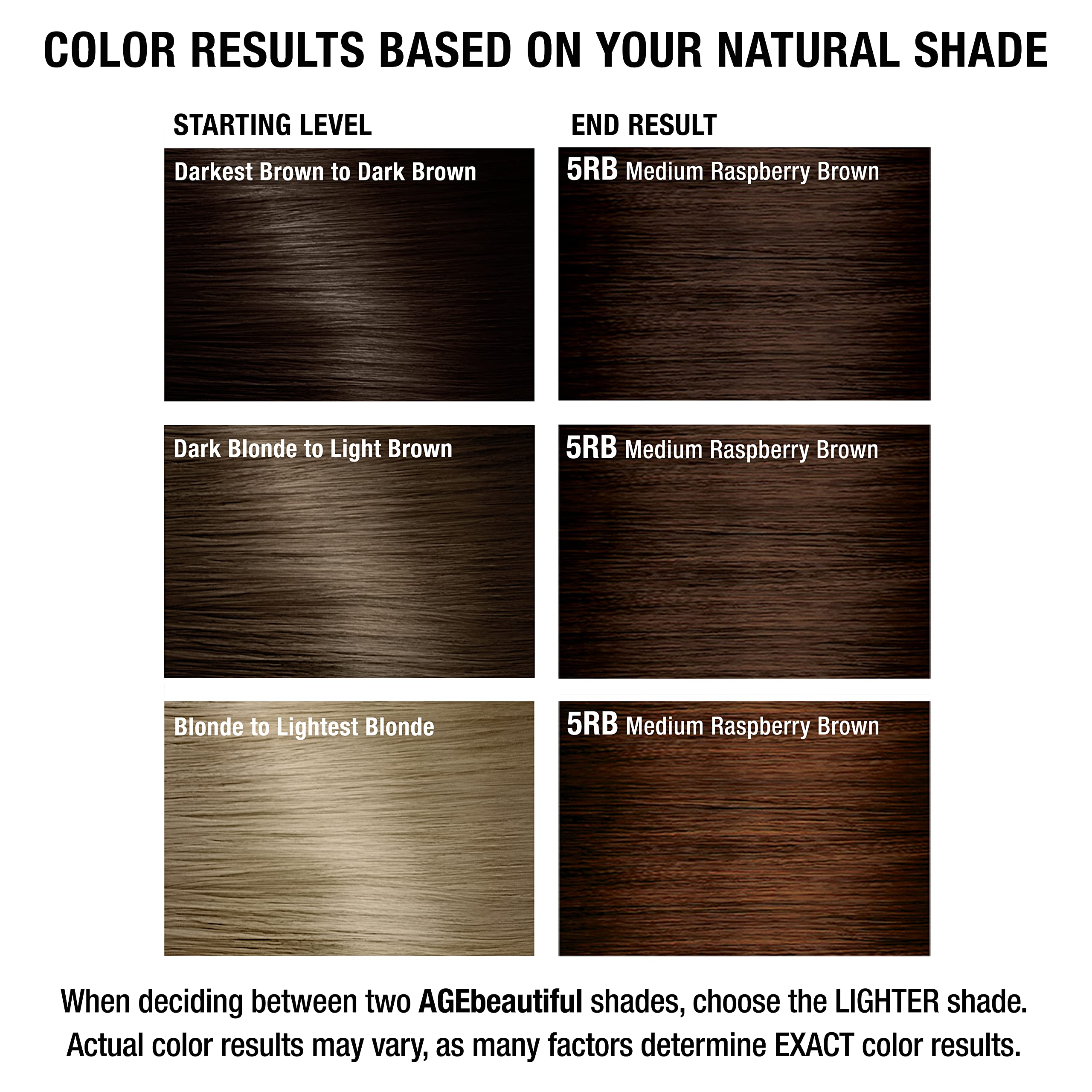 AGE beautiful professional-grade color results resemble a salon finish at home.