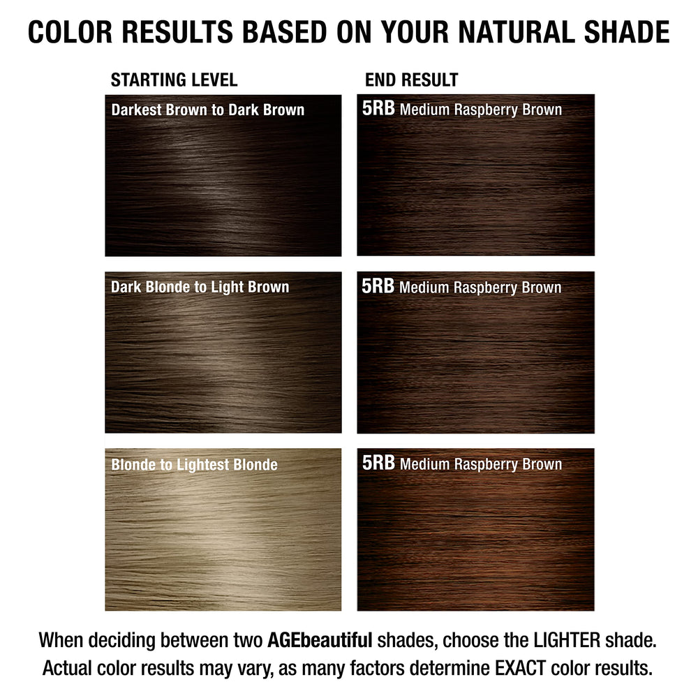 AGE beautiful professional-grade color results resemble a salon finish at home.