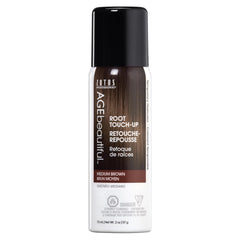 AGEbeautiful Root Touch-Up Spray conceals gray roots instantly at the part