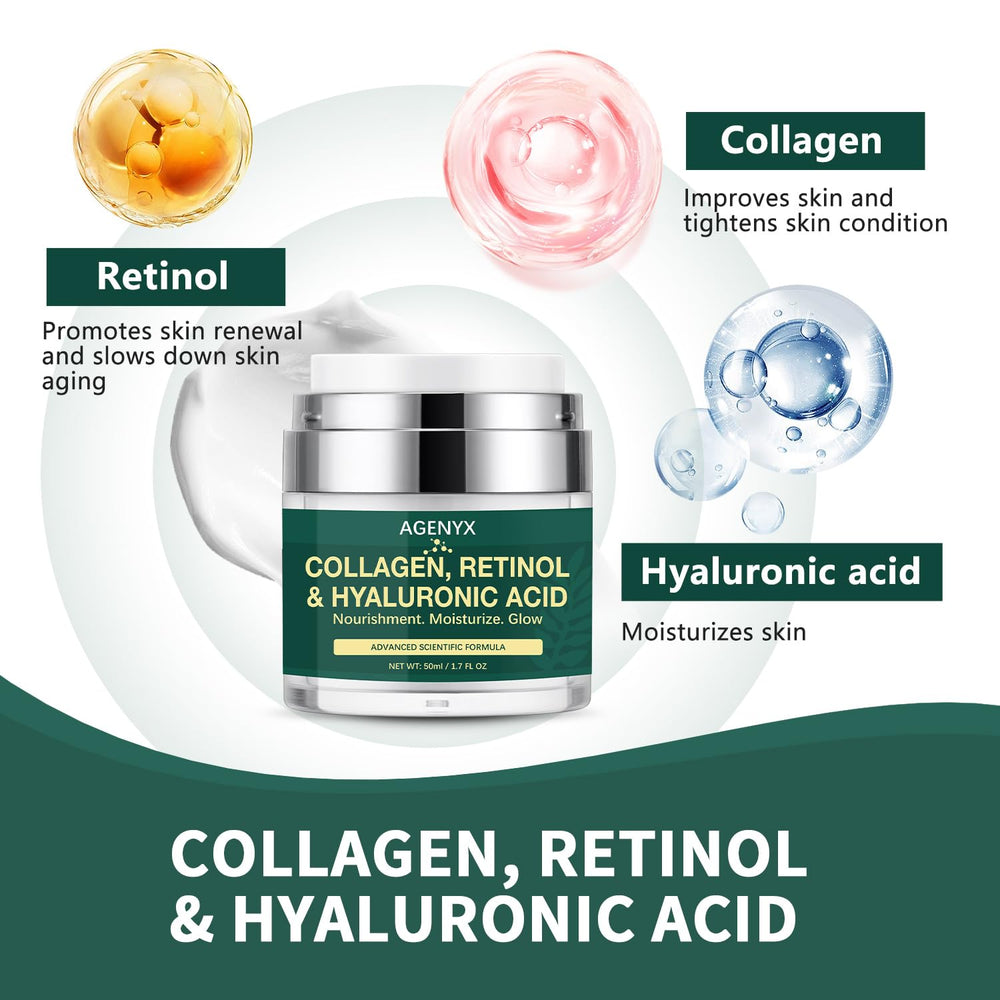 Agenyx Crema Colágeno Retinol Hialurónico – cuello más firme y contorno definido