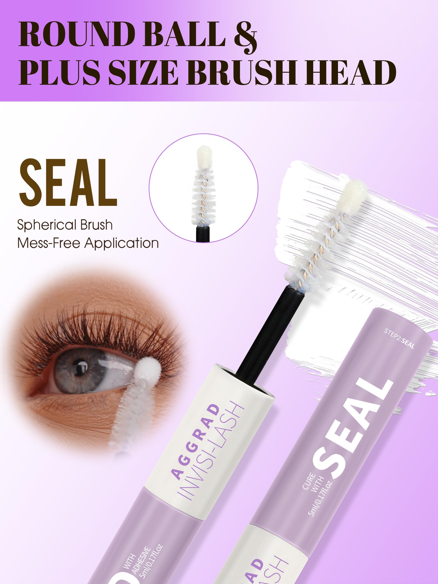 AGGRAD 2-in-1 bond-seal for DIY lash clusters use