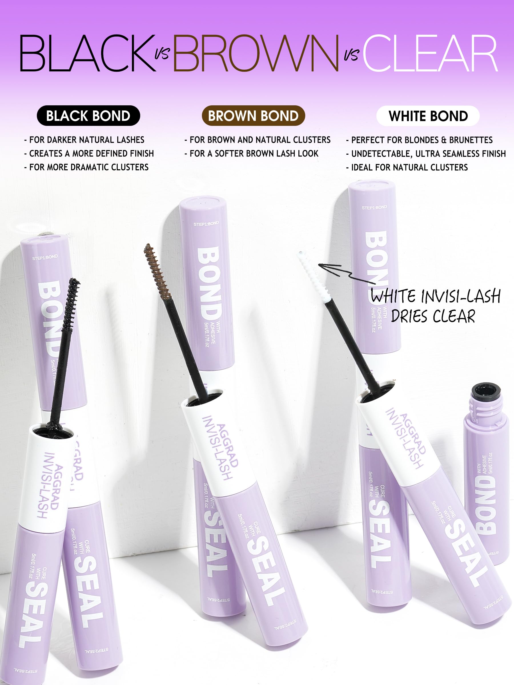 AGGRAD Clump-free lash glue for smooth clusters