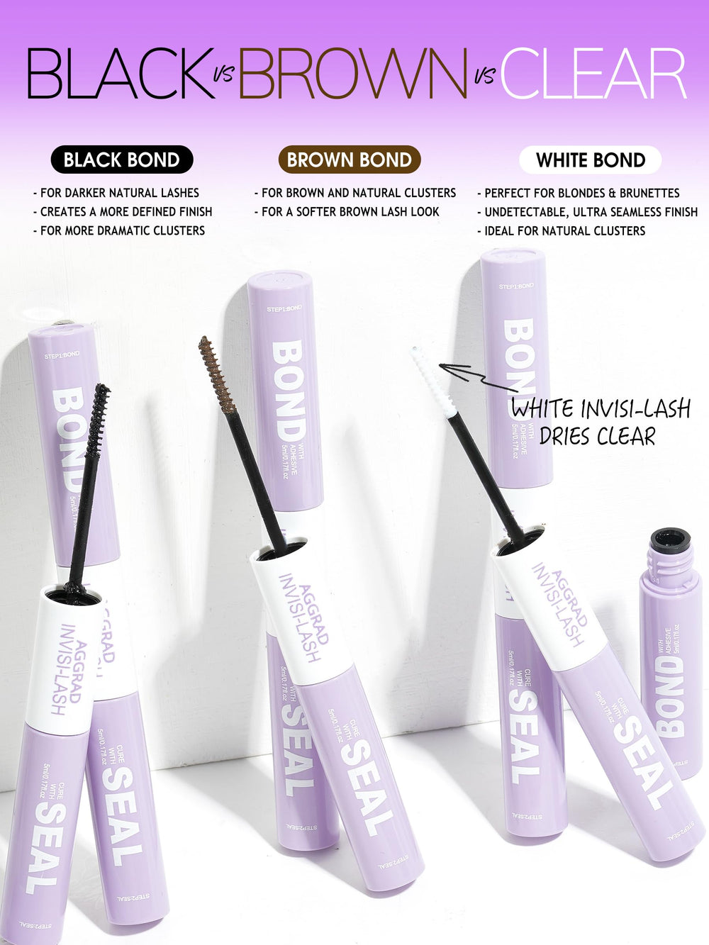 AGGRAD Clump-free lash glue for smooth clusters