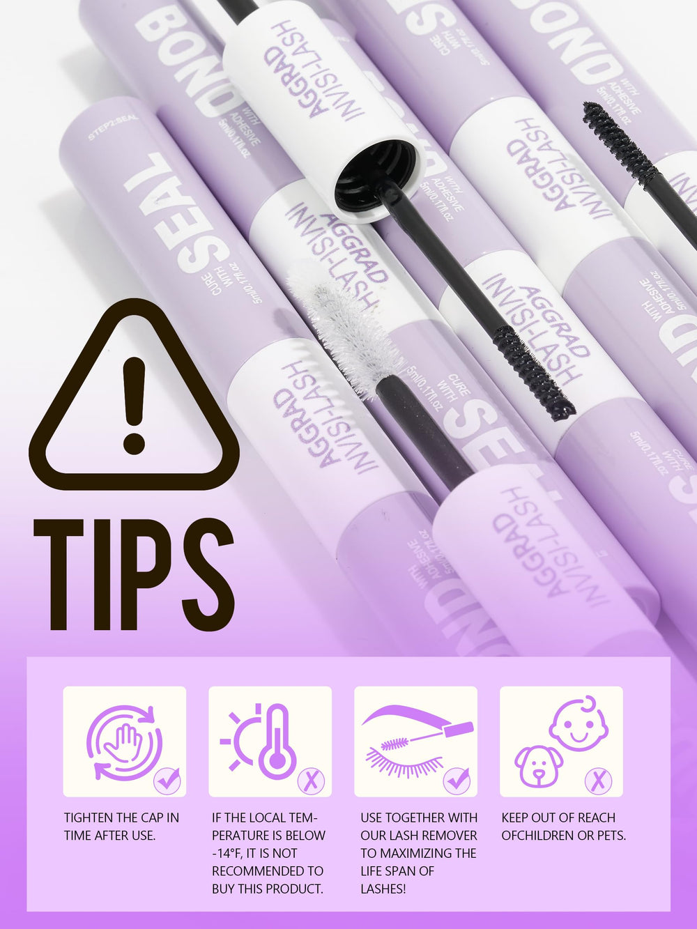 AGGRAD DIY lash cluster application for beginners at home