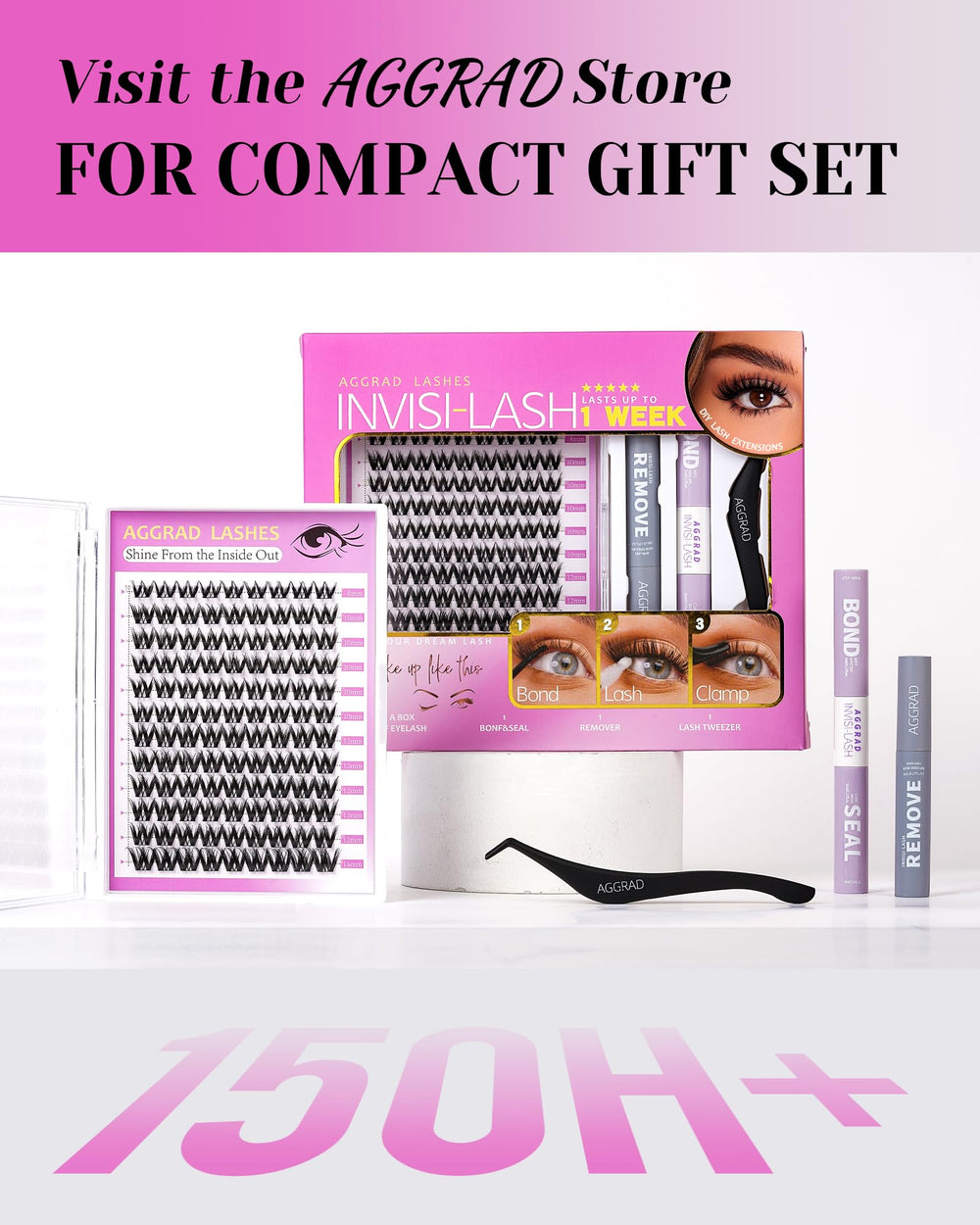 AGGRAD Lash remover quick-release tool shown for fast cleanup.
