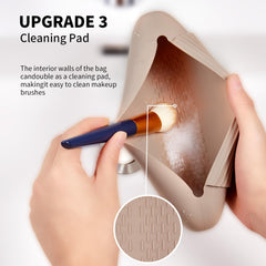 AGIKET easy-clean silicone brush holder cleans quickly after use.