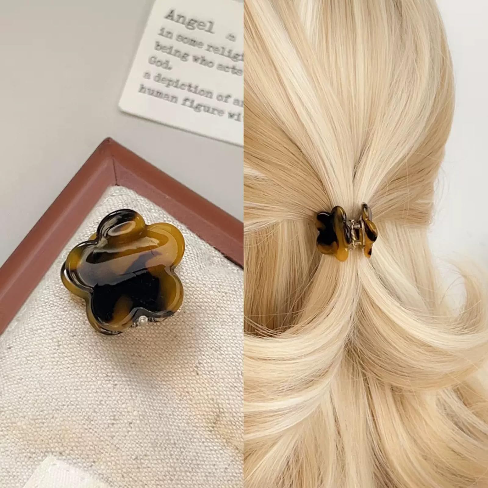 Clip Agirlvct de acetato, agarre firme sin dañar el cabello