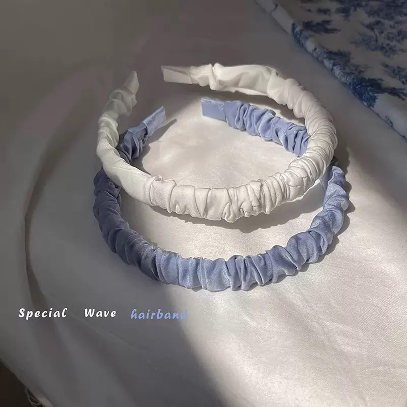 Agirlvct headband blue casual chic, complements everyday outfits
