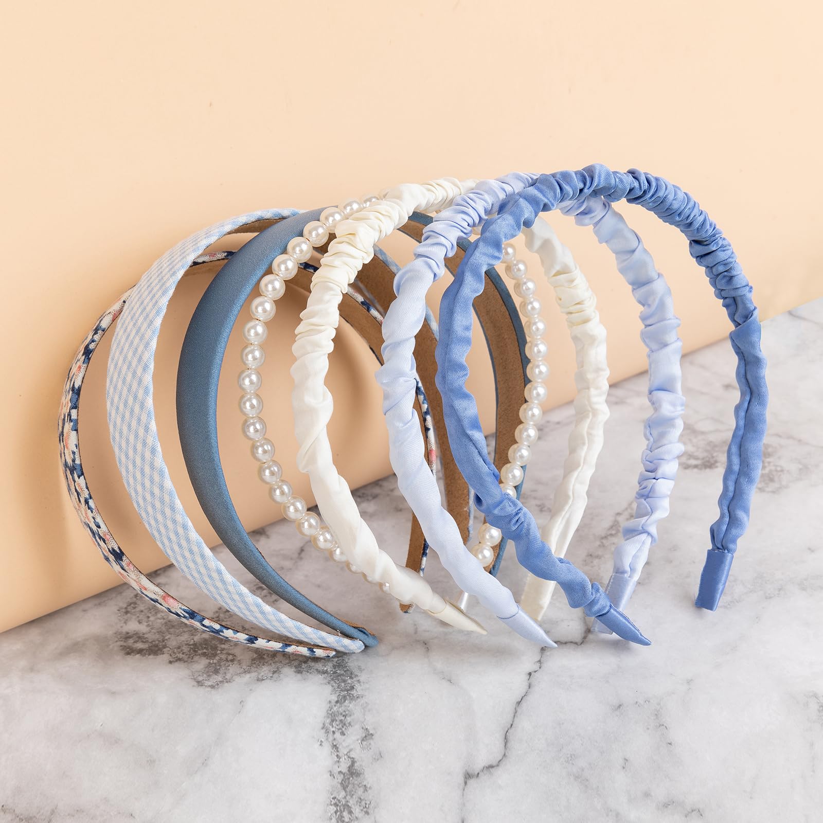 Agirlvct headband blue daily style, perfect for skincare and more
