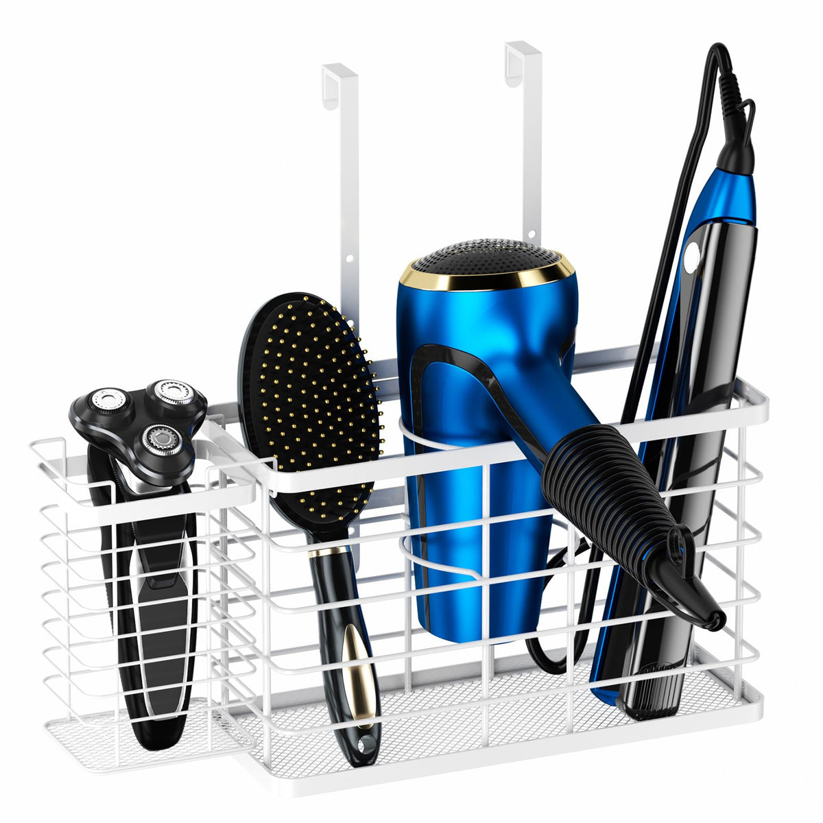 Agotglmi hair tool organizer wall-mounted holds dryers and irons for easy access
