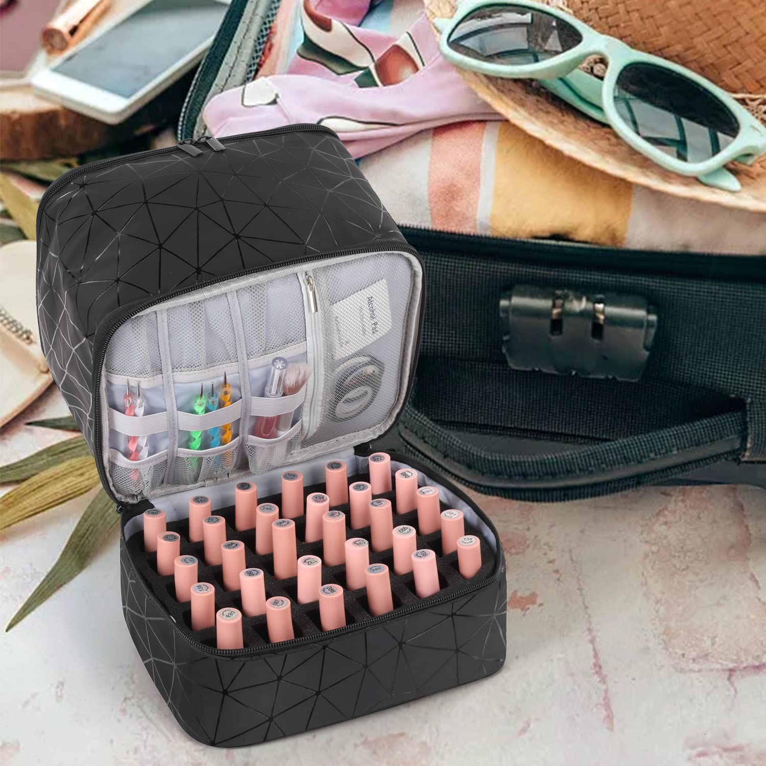 AGX Bravo compact travel-friendly case fits in luggage or gym bag.