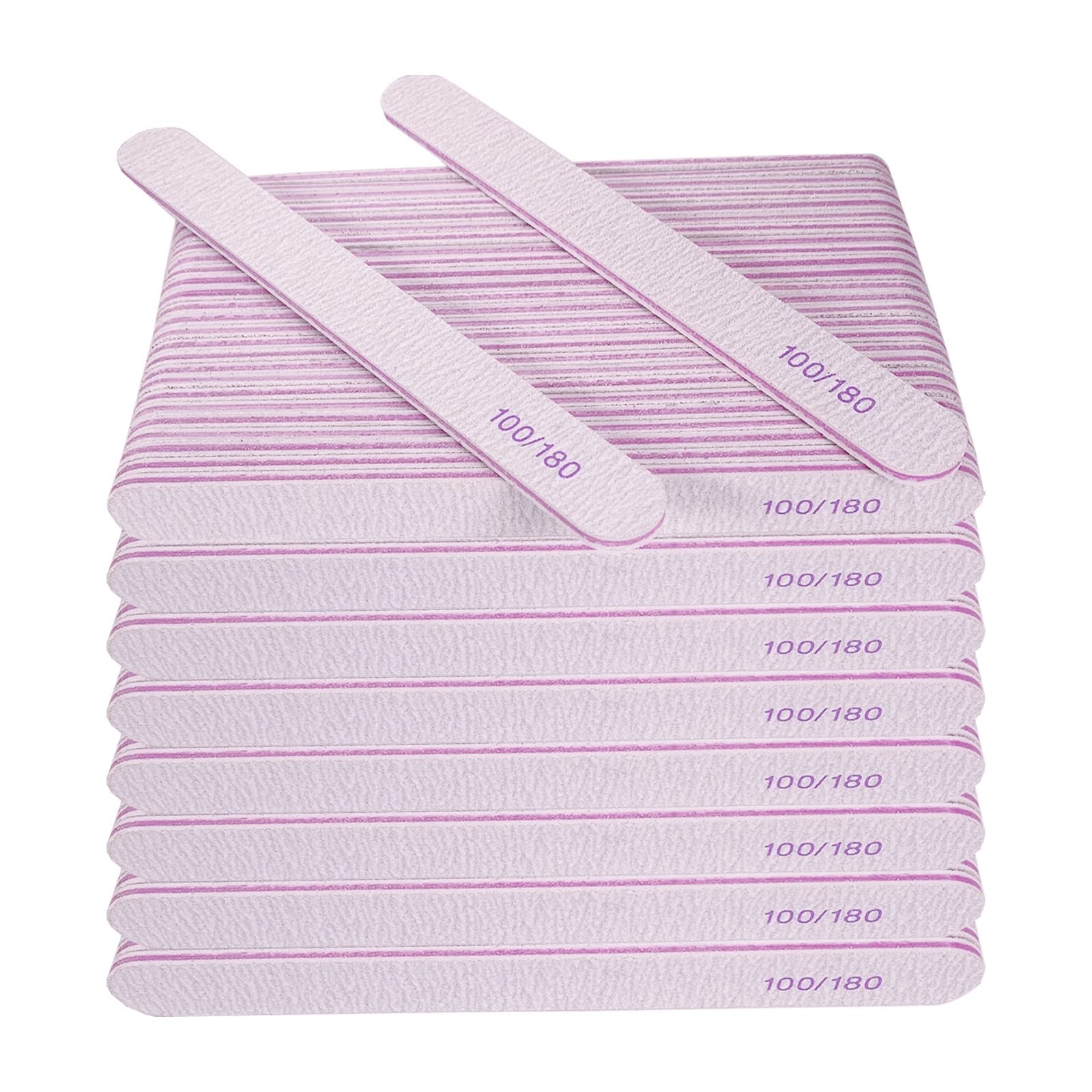 AhaTopia bulk emery boards 100-180 grit ideal for shaping and smoothing nails