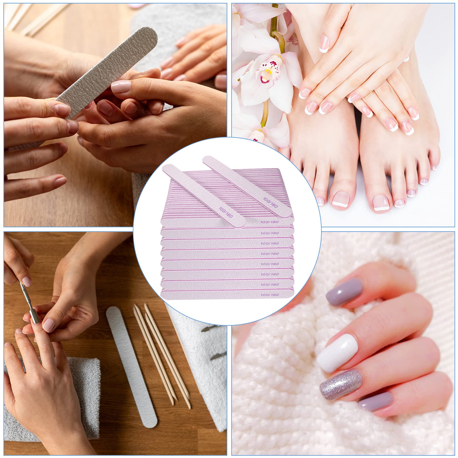 AhaTopia washable reusable emery board reduces waste in manicure kits