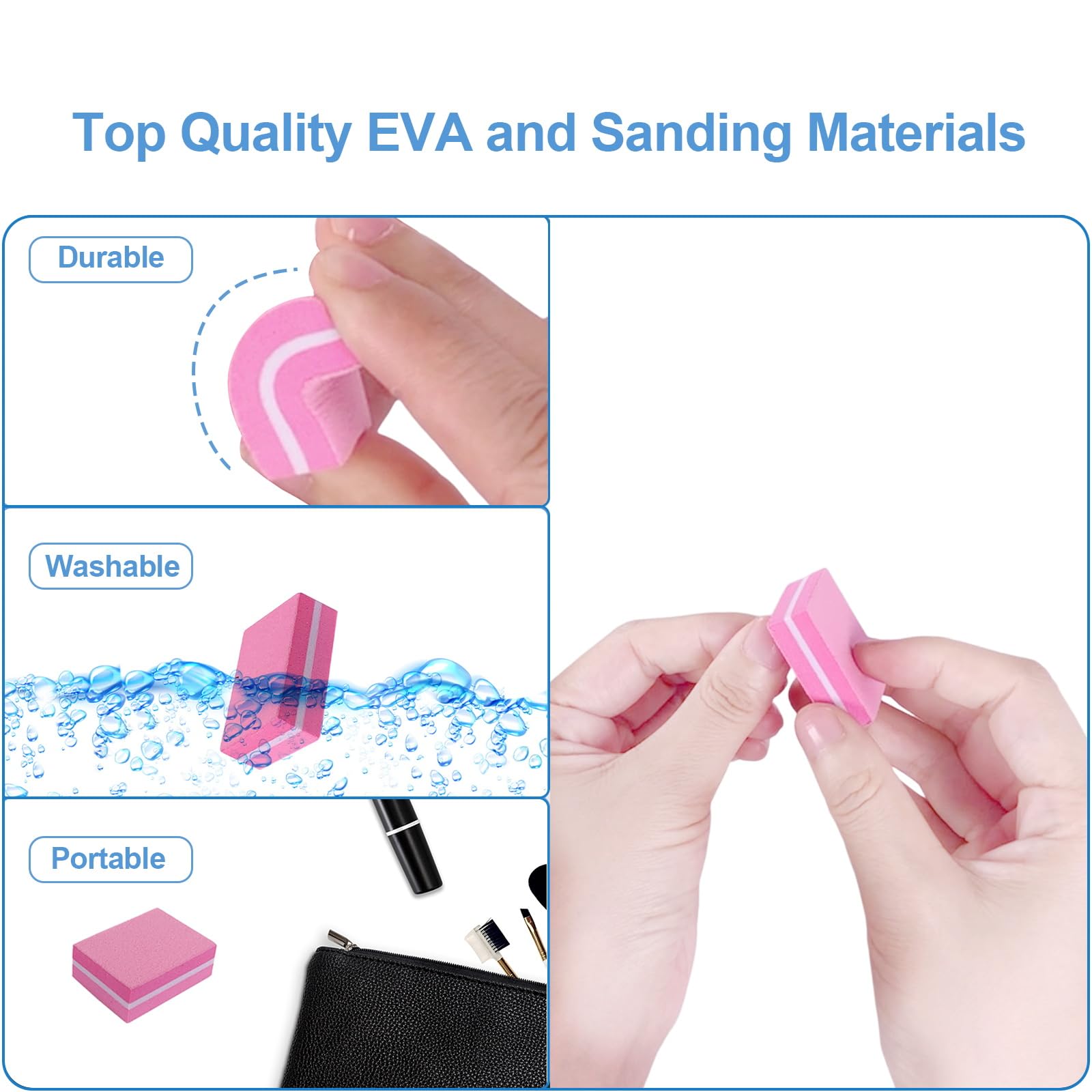 AhaTopia buffer block double-sided grit close-up for precise smoothing.