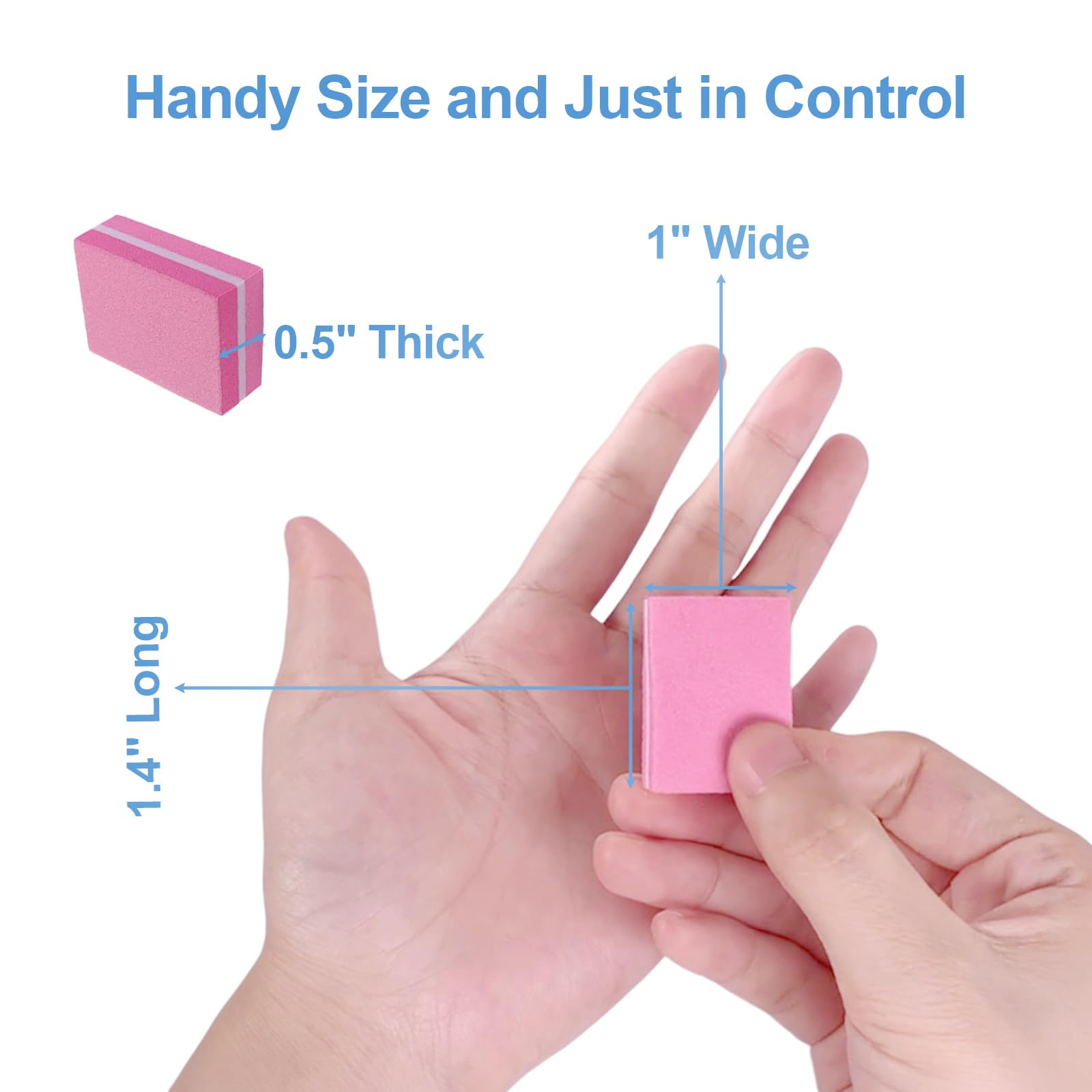 AhaTopia compact buffers set for natural and gel nails.