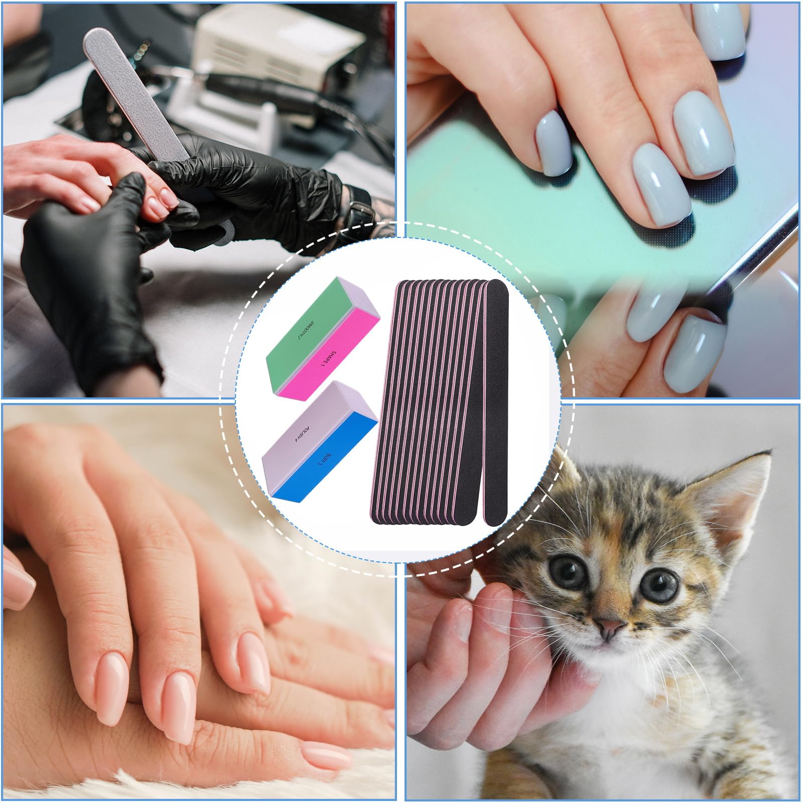 AhaTopia compact travel nail kit ready for on-the-go touch-ups.