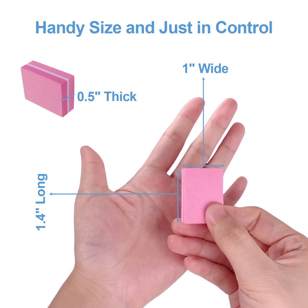 AhaTopia double-sided 100/180 grit buffer delivers efficient nail prep.