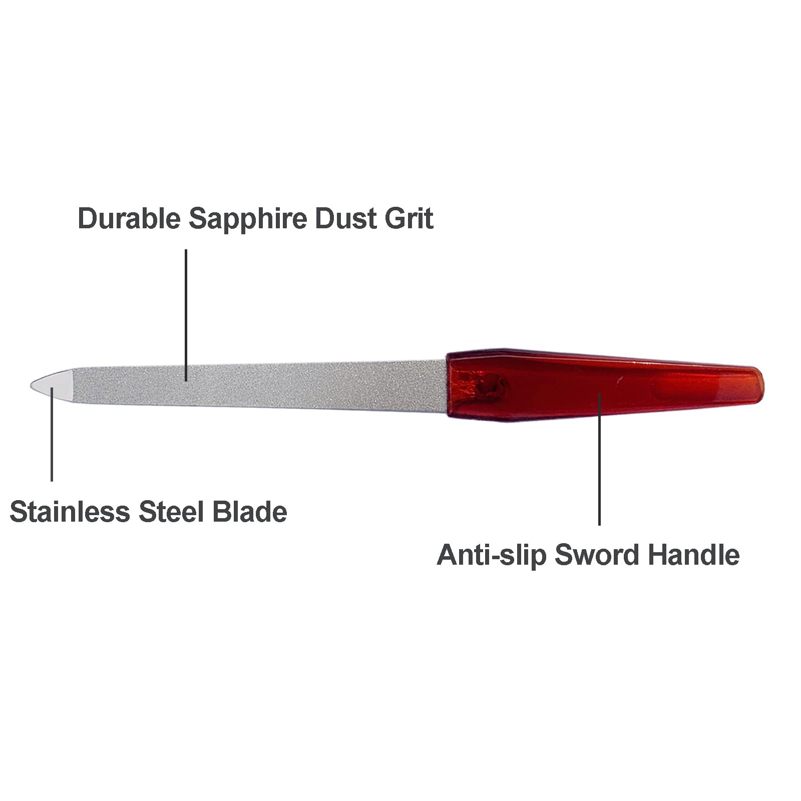 AhaTopia double-sided sapphire grit file for natural and artificial nails