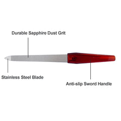 AhaTopia double-sided sapphire grit file for natural and artificial nails