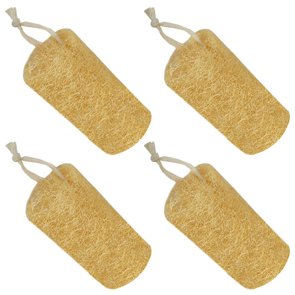 AhaTopia esponja lufa natural de 6 pulgadas para exfoliación suave en la ducha