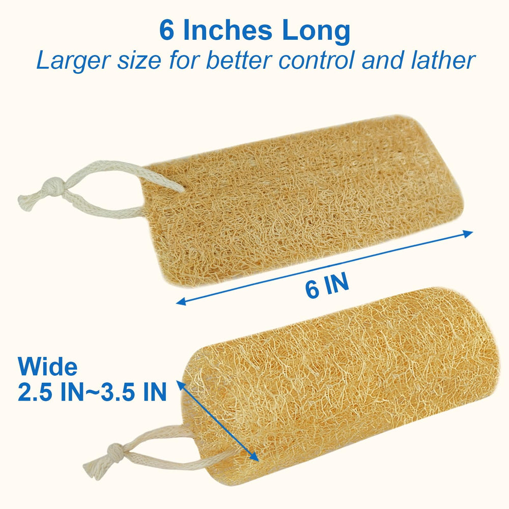 AhaTopia esponja lufa natural empaquetada al vacío para regalo