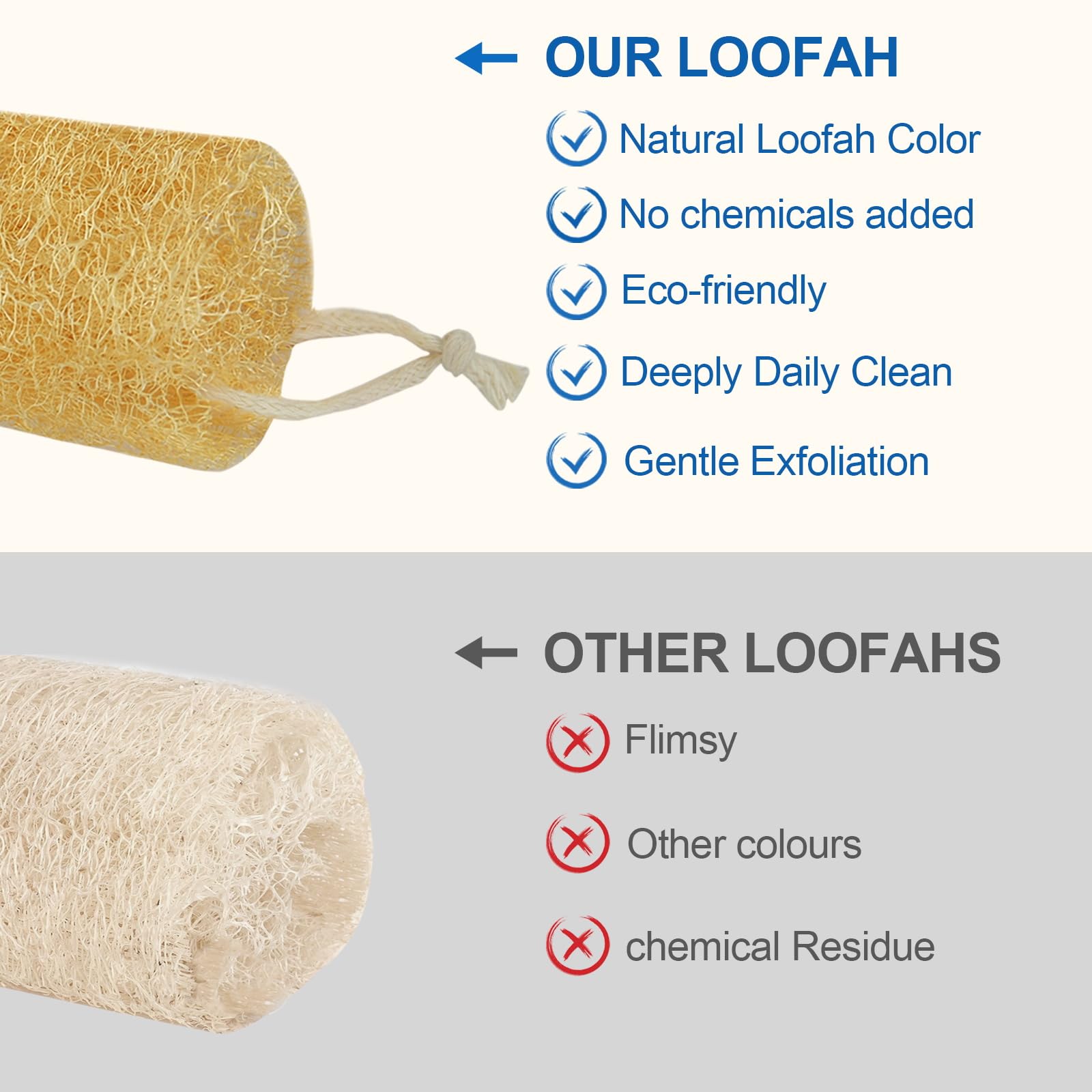 AhaTopia esponja lufa natural para cocina y limpieza suave