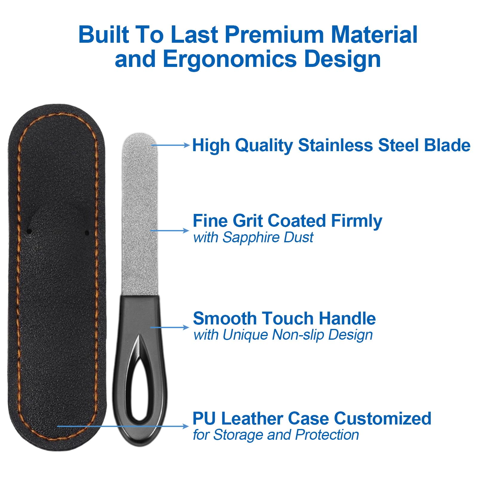 AhaTopia leather sheath case protects the file during travel