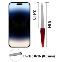 AhaTopia stainless steel nail files provide durable, long-lasting grooming