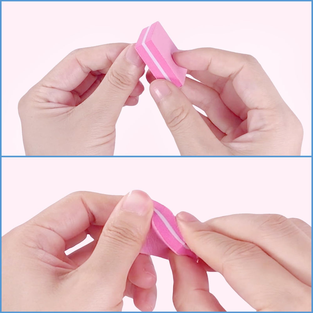 AhaTopia nail buffer block 180-grit smooth surface for polishing nails.
