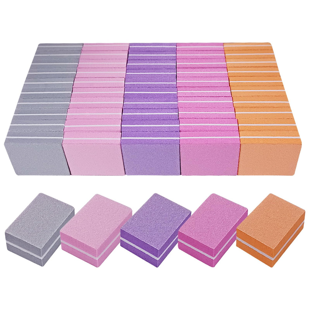 AhaTopia compact-size nail buffer block for quick on-the-go prep.
