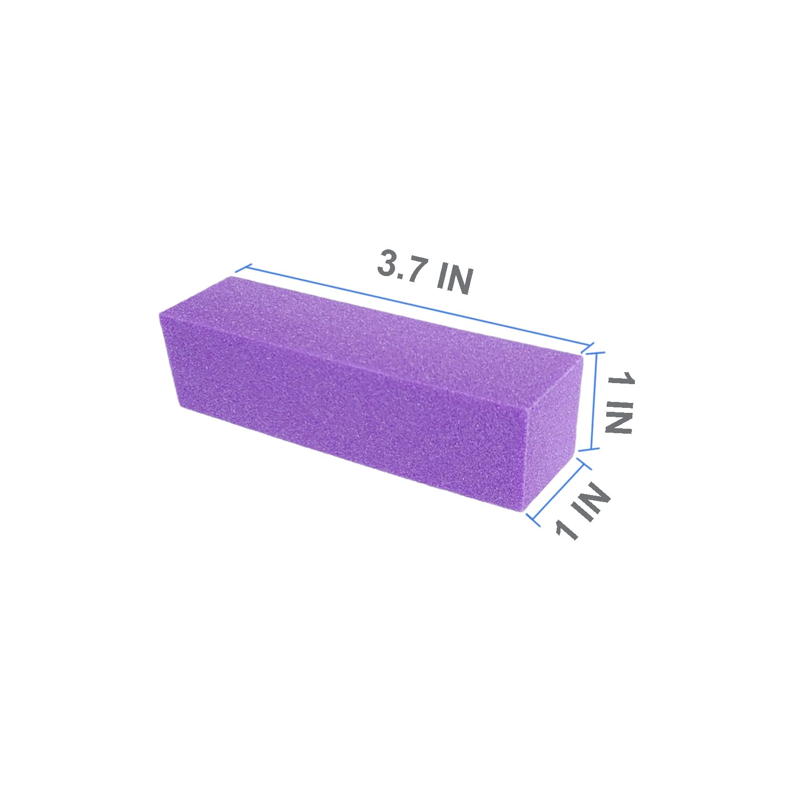 AhaTopia buffer with medium grit 100/150 for controlled shaping on acrylic and natural nails.