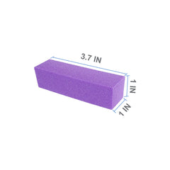 AhaTopia buffer with medium grit 100/150 for controlled shaping on acrylic and natural nails.