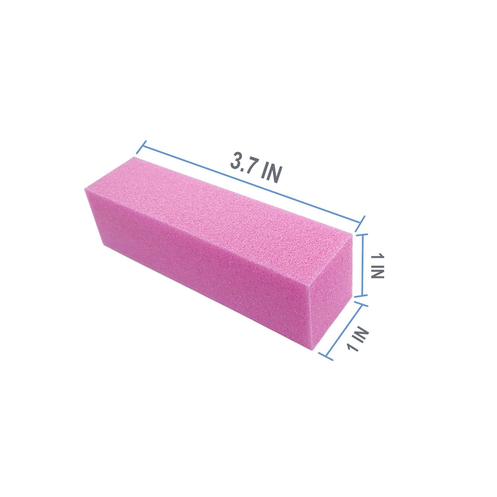AhaTopia nail buffer with medium grit 100/150 for consistent, polish-ready surfaces.