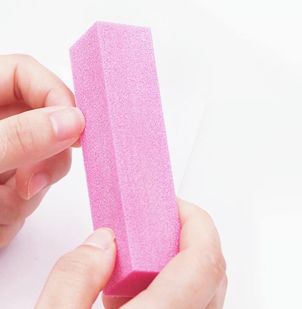AhaTopia buffers suitable for natural, acrylic, and gel nails, delivering gentle shaping and shine.