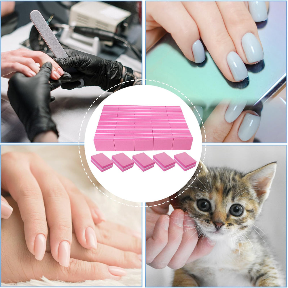 AhaTopia nail buffer suitable for natural and acrylic nails before polish.