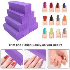AhaTopia travel-size nail buffer, compact and easy to carry for on-the-go polish.