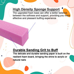 AhaTopia washable and durable buffer block, reusable for long-lasting manicure prep.