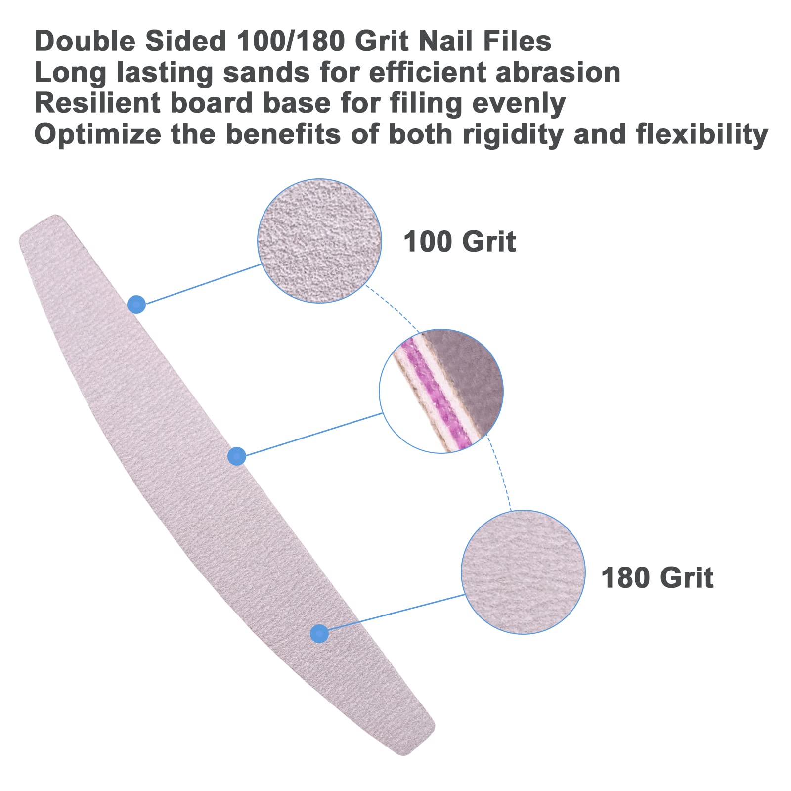 AhaTopia nail-files 180-grit, smooths natural nails for a refined finish.