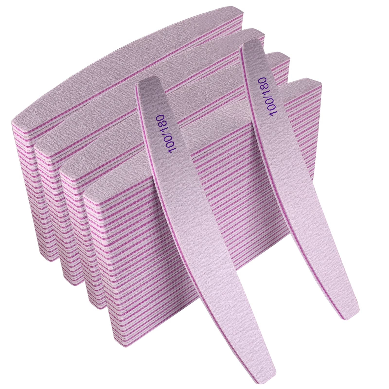 AhaTopia bulk-pack nail files for professional and home use, ideal for repeated manicures.