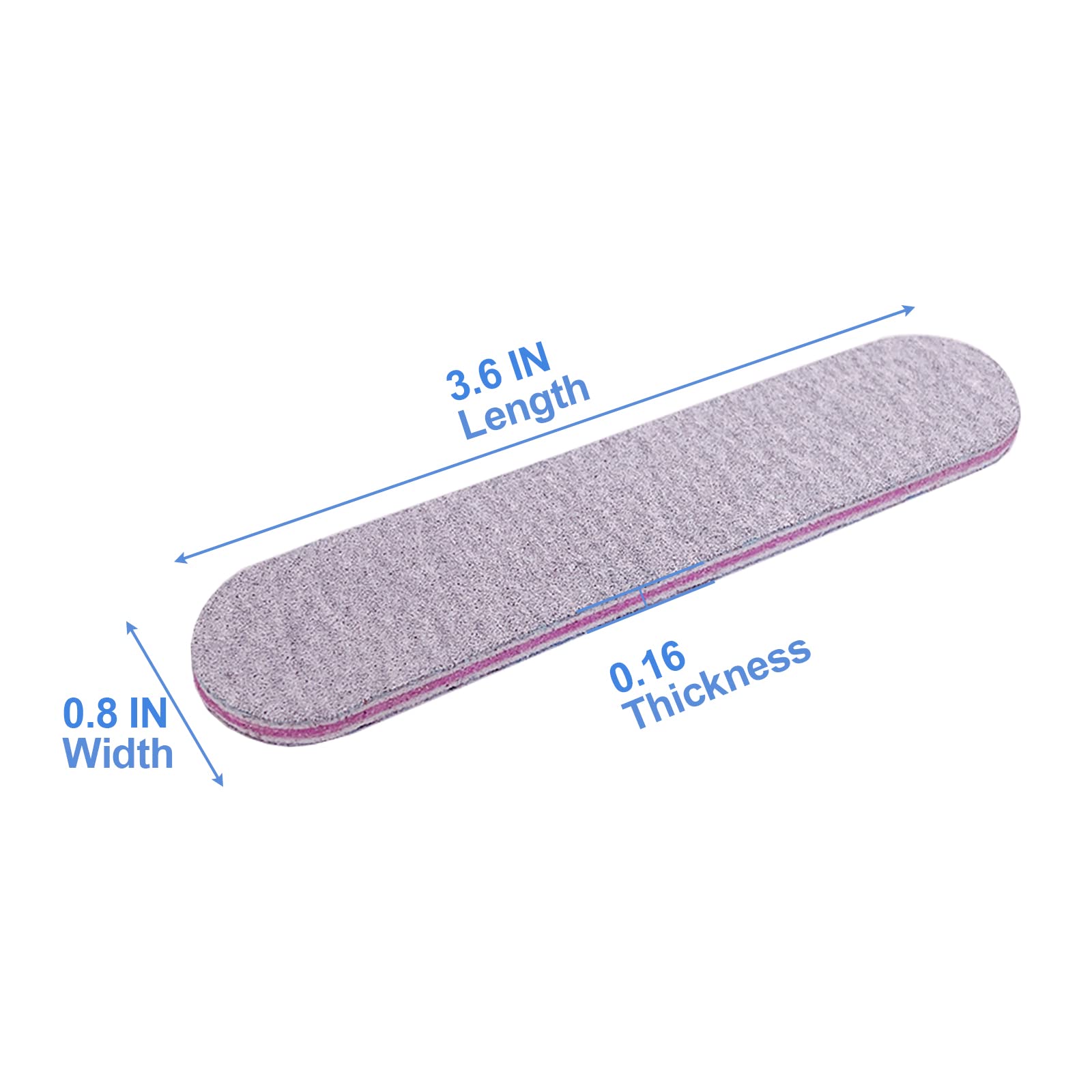 AhaTopia compact 3.6-inch nail files, easy to hold during on-the-go care.