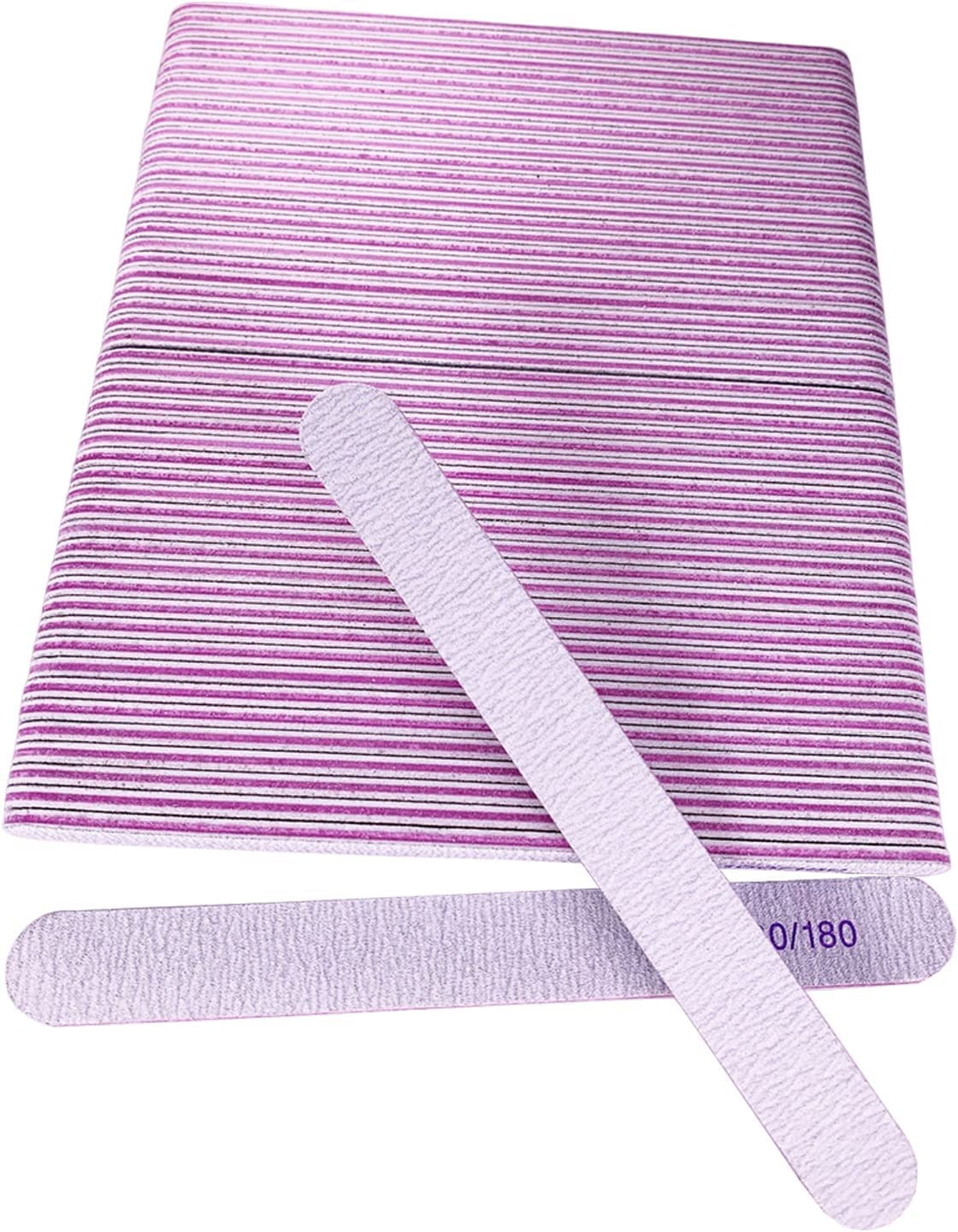 Ahatopia double-sided nail file 100/180 grit for acrylic and natural nails.