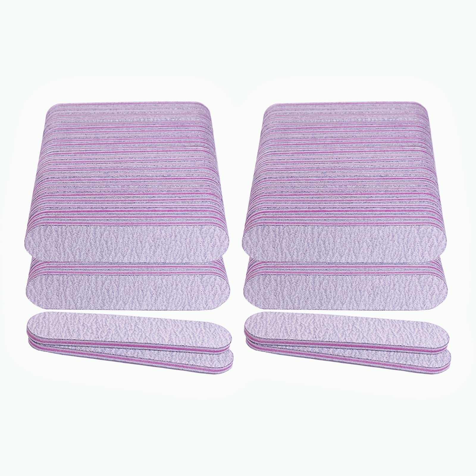 AhaTopia Nail Files pack front view for bulk professional manicures.