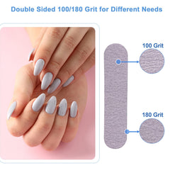 AhaTopia professional-use emery boards suitable for natural and artificial nails.