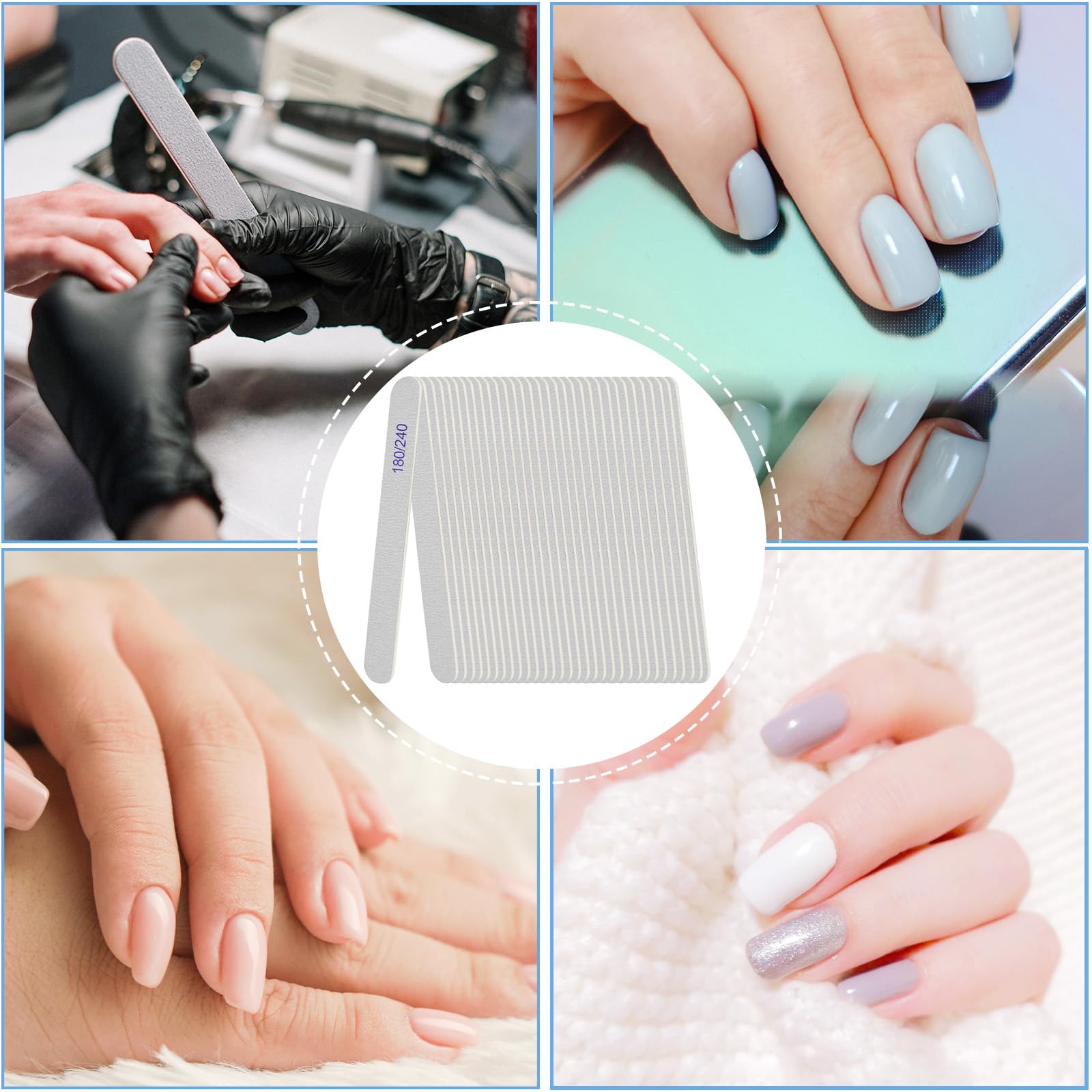 AhaTopia natural and acrylic nails compatibility supports versatile use