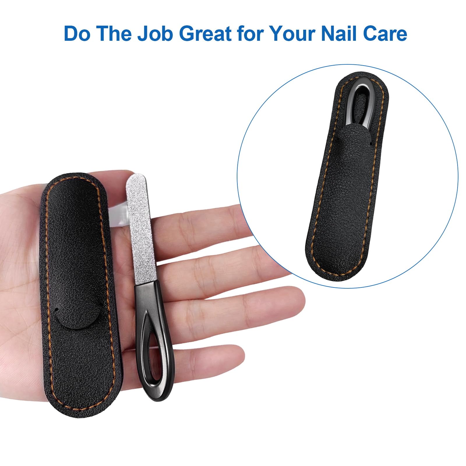 AhaTopia nail file shows a comfortable non-slip handle