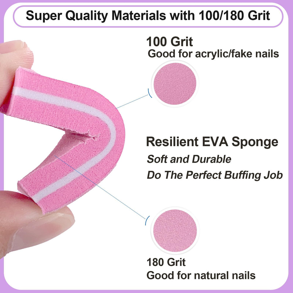 AhaTopia seven-way nail buffer with seven textures for daily care.