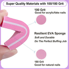 AhaTopia seven-way nail buffer with seven textures for daily care.
