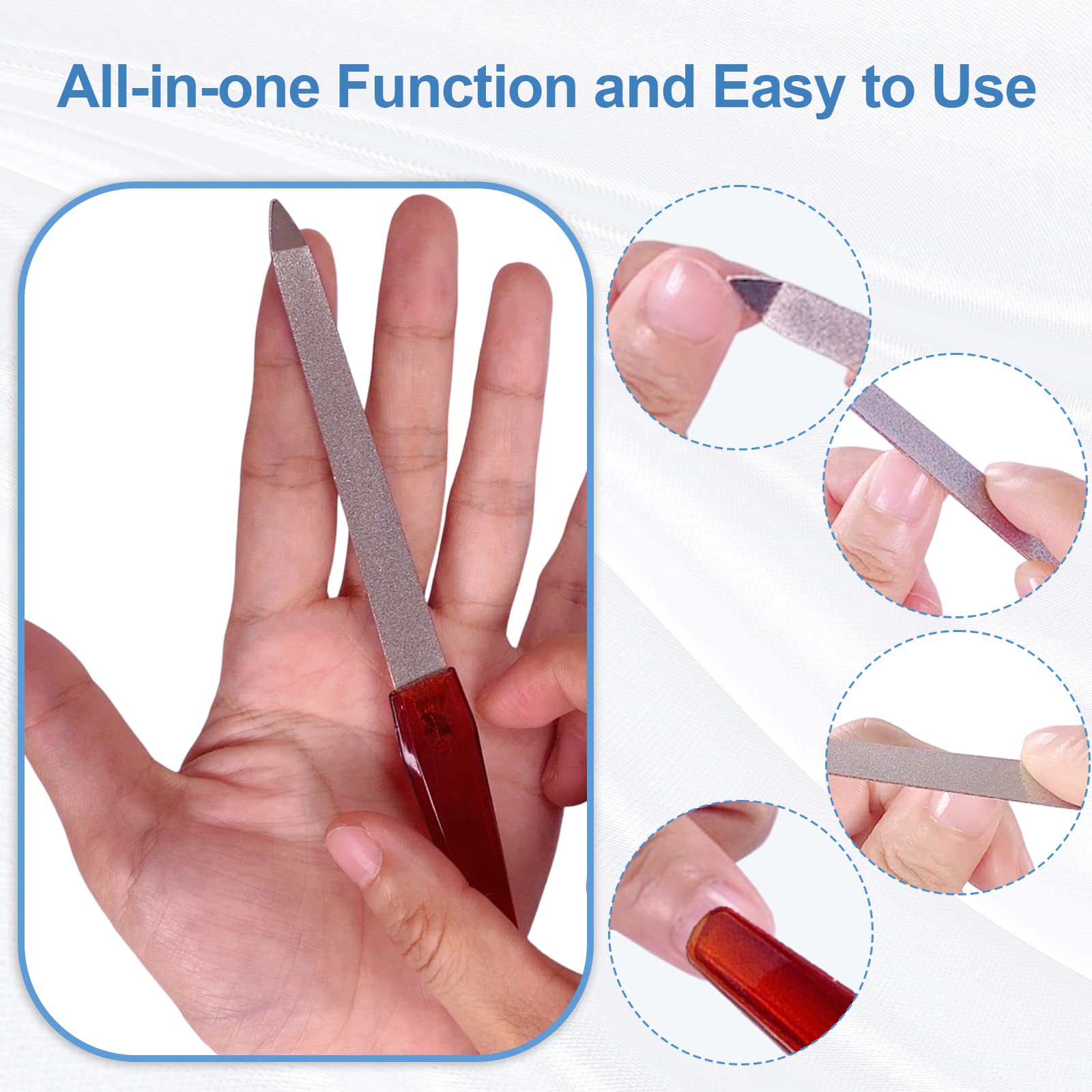 AhaTopia travel-friendly 6-inch nail file fits easily in a kit