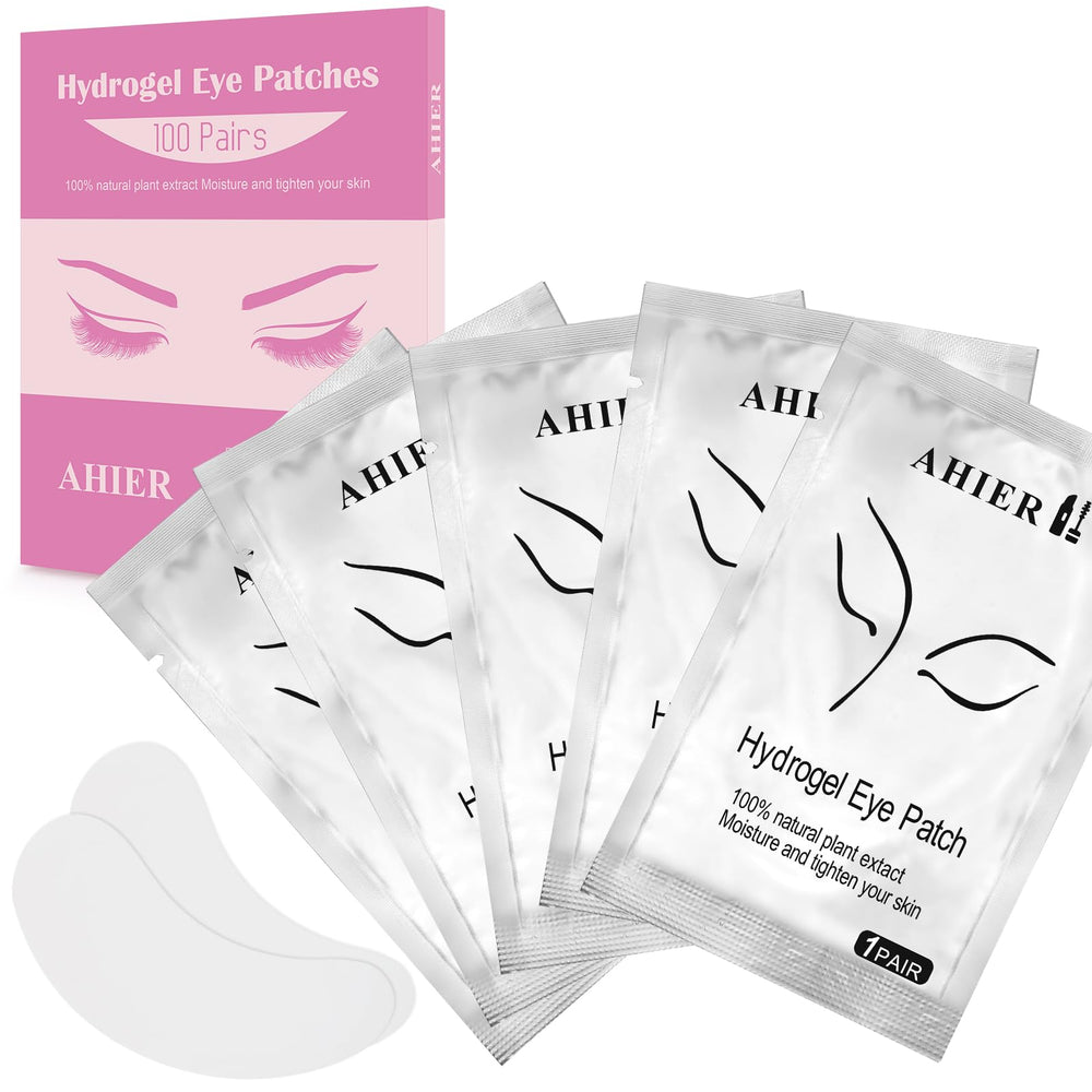 AHIER eyepads curved-fit design hugs eye contours for a comfortable lash session.