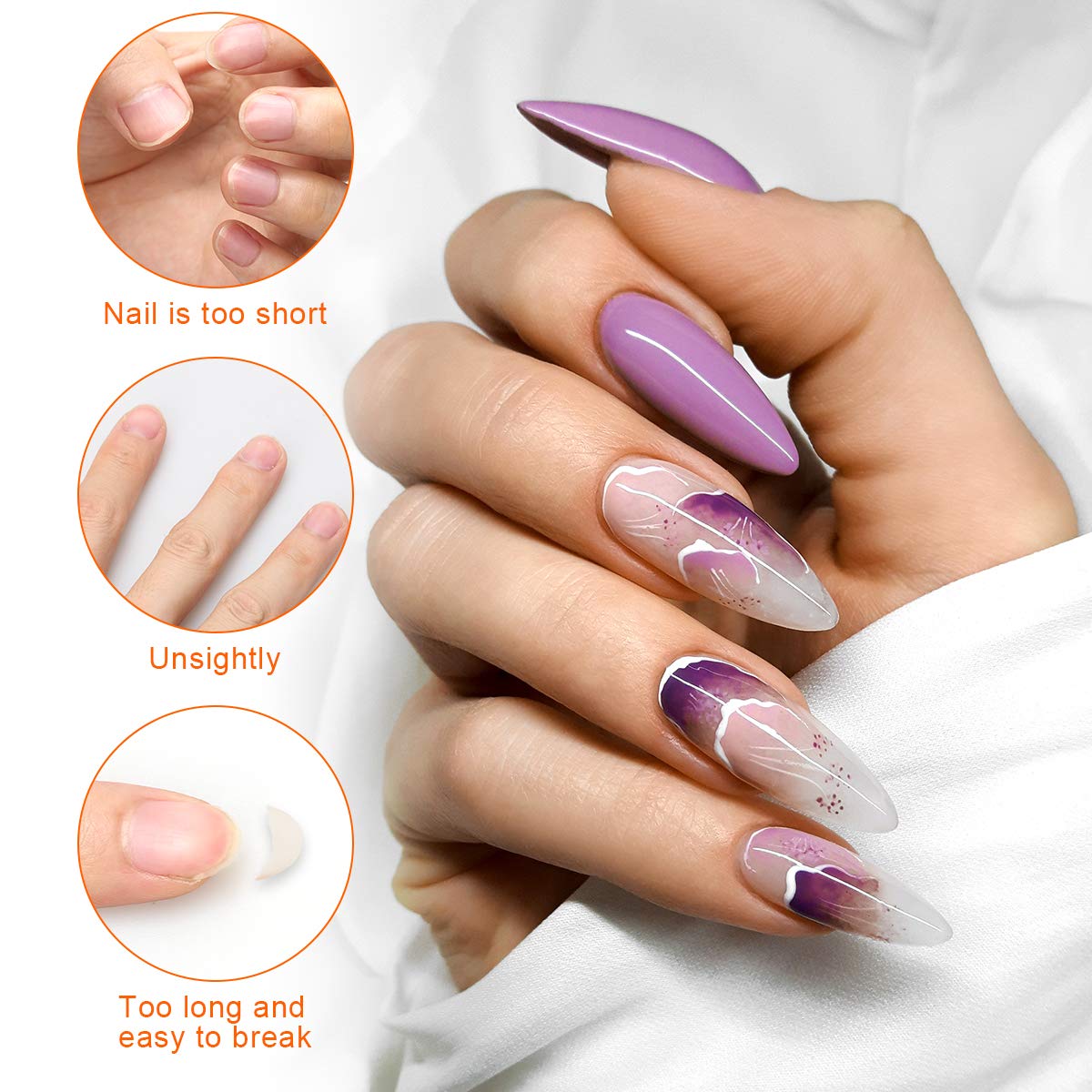 AHIER nail form scale guide helps consistent length and shape.